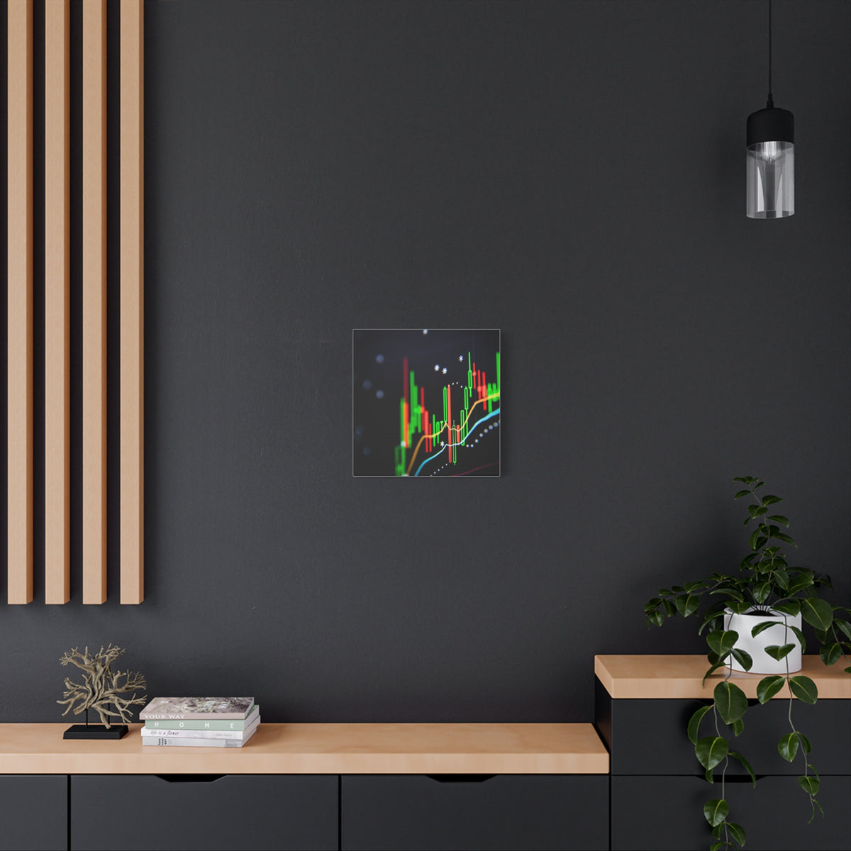 Financial Growth Modern Canvas Art