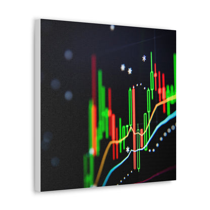 Financial Growth Modern Canvas Art