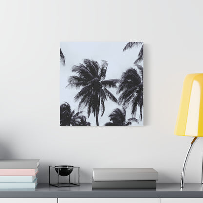 Black and White Palm Tree Canvas Wall Art 5