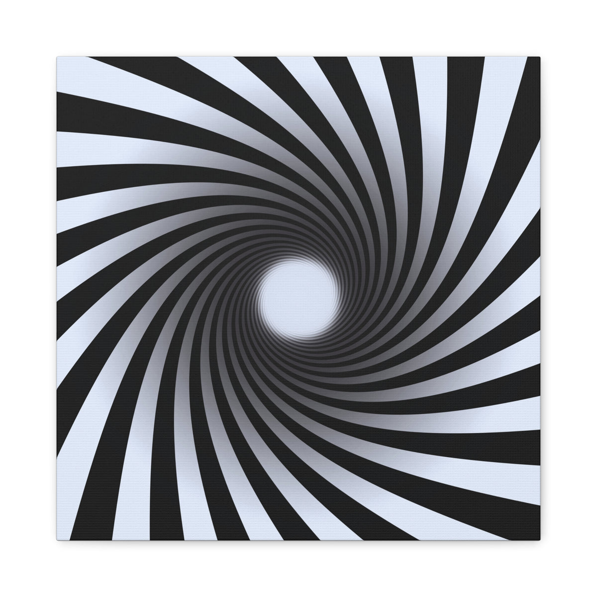 Black and White Hypnotic Canvas Wall Art 3