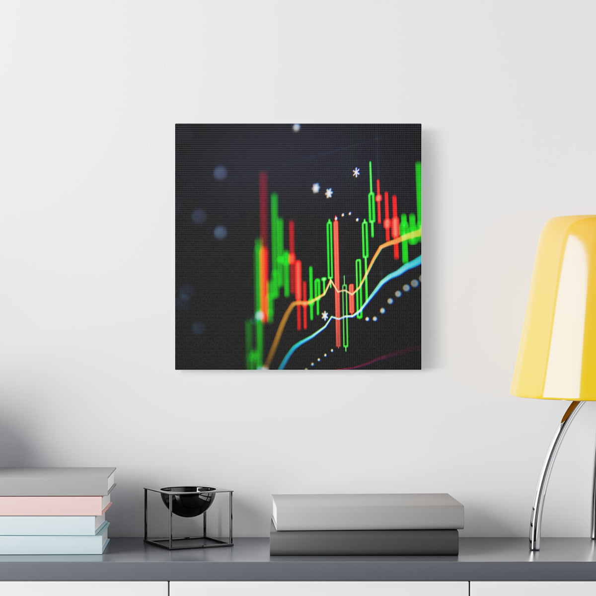 Financial Growth Modern Canvas Art