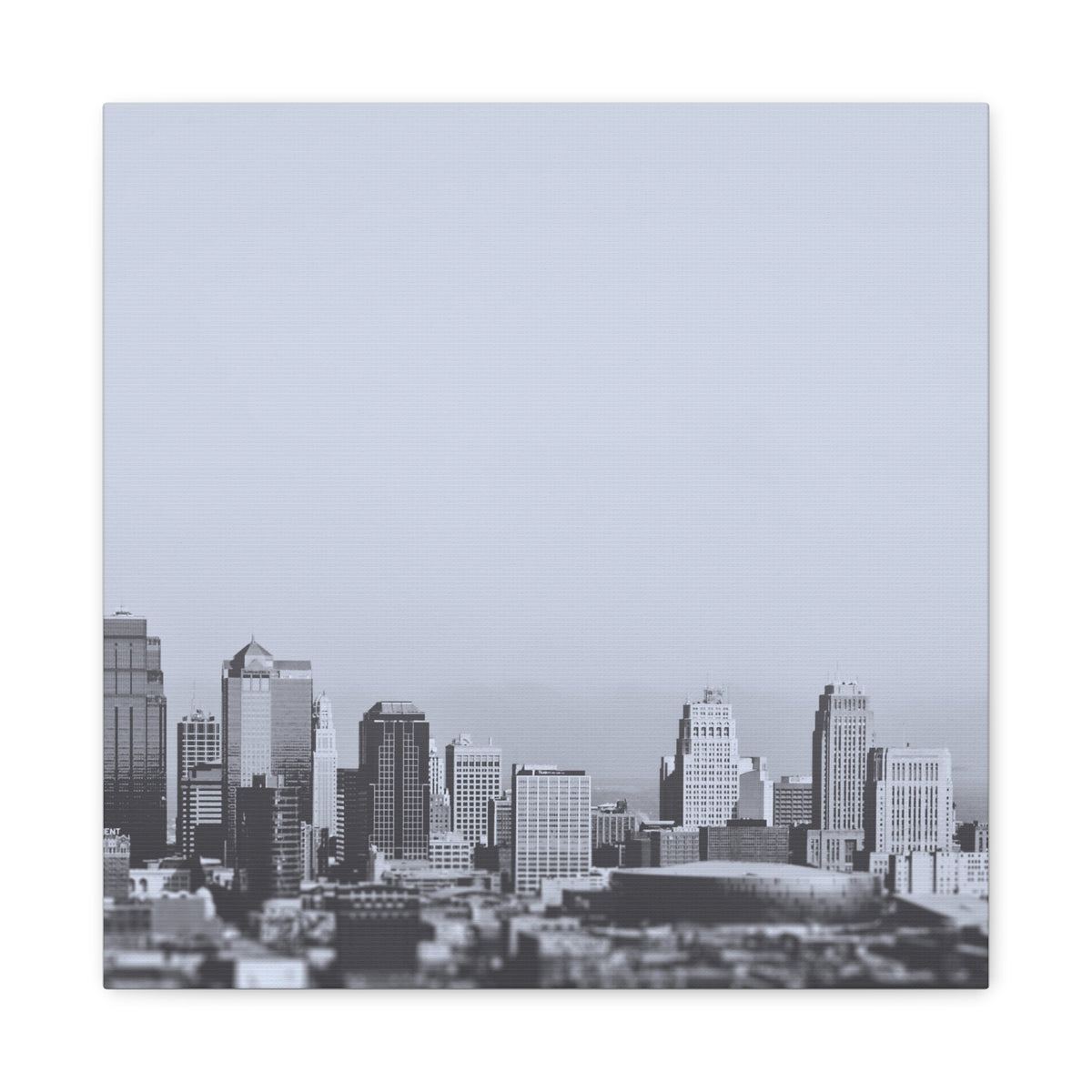 Black and White City Canvas Wall Art 4