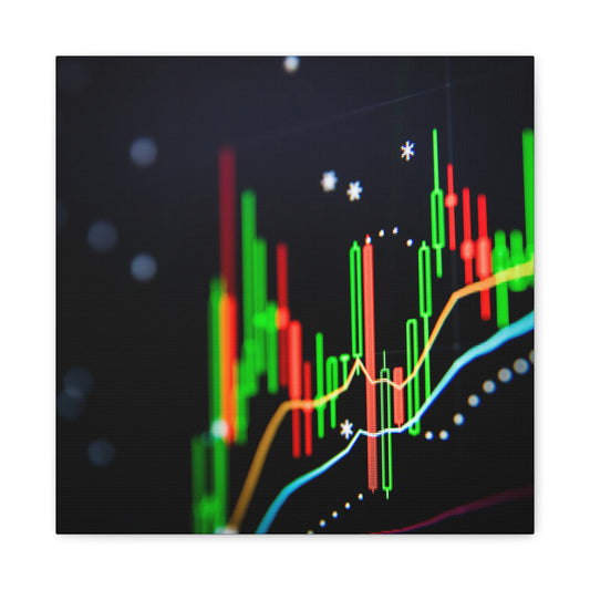 Financial Growth Modern Canvas Art