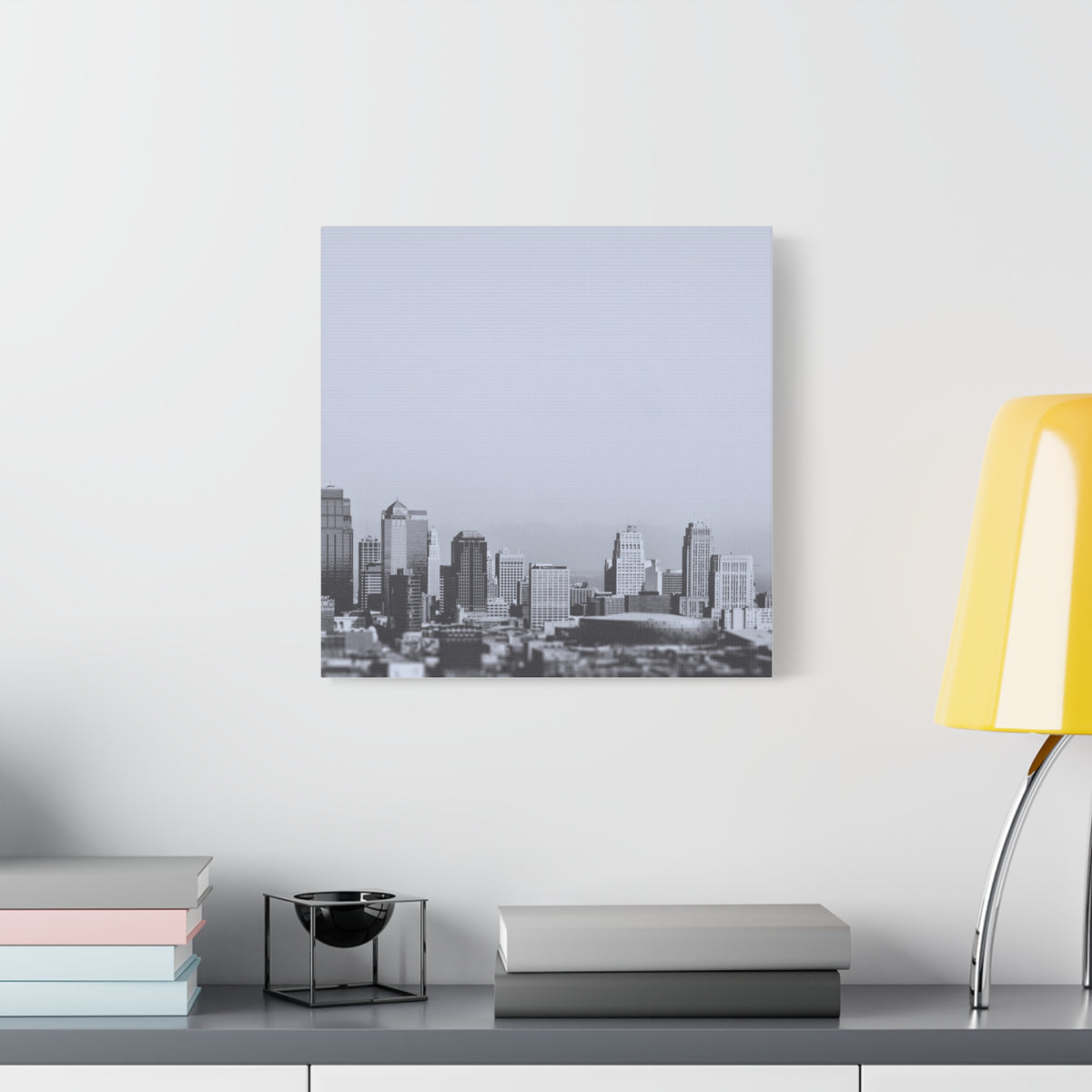 Black and White City Canvas Wall Art 4