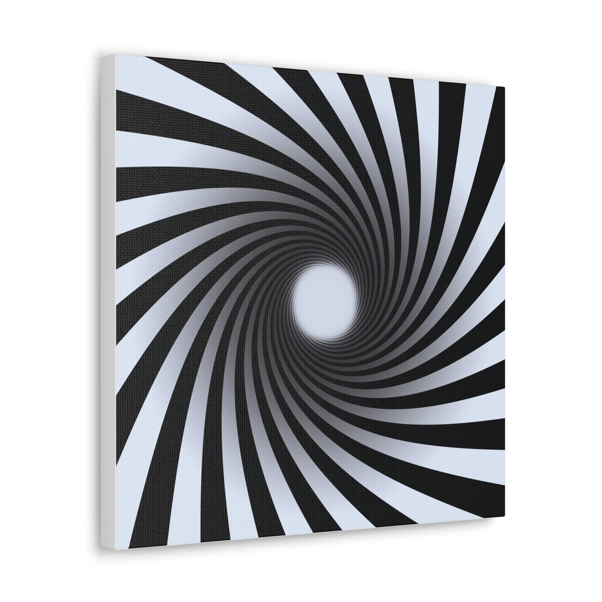 Black and White Hypnotic Canvas Wall Art 3